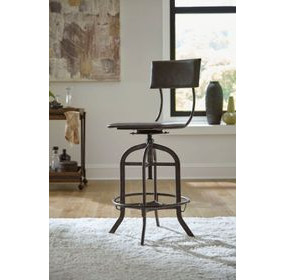 Hidden Treasures Rocco Brown Adjustable Barstool