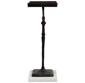 Alexa Black and White Square Cigar Table