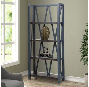 Americana Modern Denim Etagere Bookcase