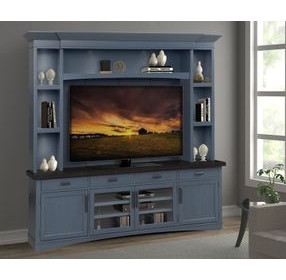 Americana Modern Denim Entertainment Wall