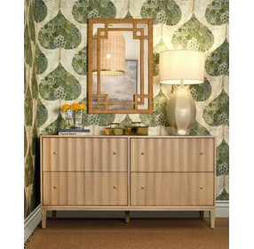 Angus Cerused Oak 4 Drawer Fluted Chest