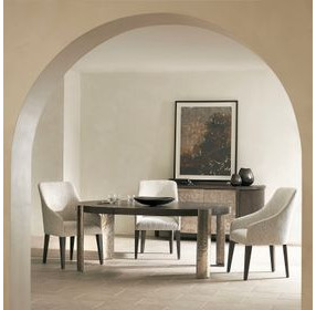 Prado Gray Upholstered Arm Chair Set Of 2