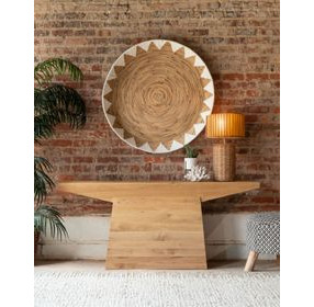 Incus Natural Oak Rectangular Console Table