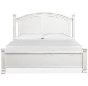 Crownfall Whisper White and Cerused Nutmeg Panel Bedroom Set