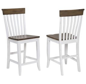 Ashford Brown Lancaster Upholstered Counter Height Stool