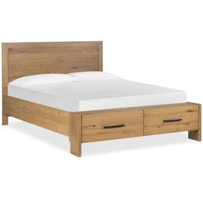Davenport Rustic Caramel Queen Storage Panel Bed