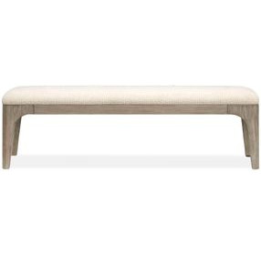 Braelyn Beige Upholstered Dining Bench