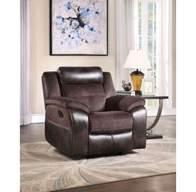 Pueblo Brown Manual Reclining Chair