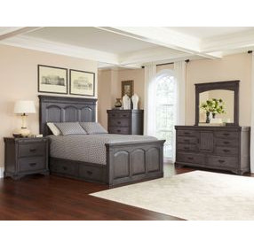 B09862 Gray Panel Storage Bedroom Set