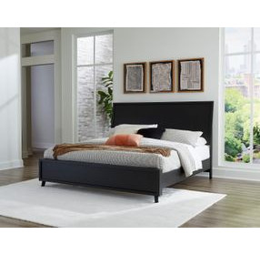 Danziar Matte Black King Panel Headboard