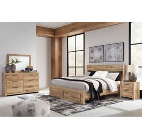 Hyanna Tan Brown 6 Drawer Dresser and Rectangular Mirror