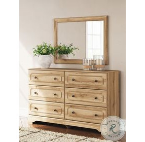 Galletyn Warm Brown Dresser with Mirror
