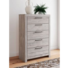 Ryderton Light Gray 5 Drawer Chest