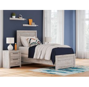 Ryderton Gray Twin Panel Bed