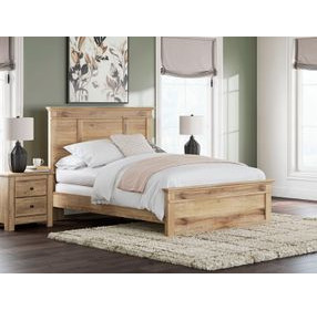 Fenderport Tan Queen Panel Bed