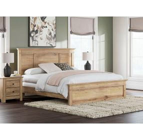 Fenderport Tan King Panel Bed