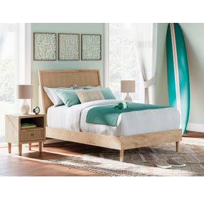 Cielden Brown and Beige Full Panel Headboard