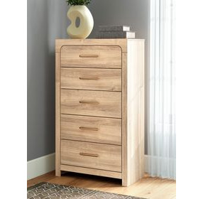 Prandefort Tan 5 Drawer Chest