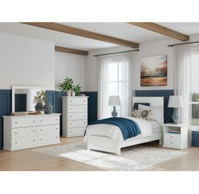 Bostwick Shoals White Twin Panel Bed