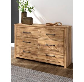Hastiport Brown 6 Drawer Dresser