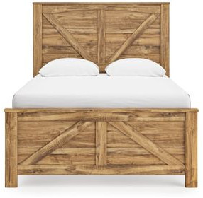 Hastiport Brown Crossbuck Panel Bedroom Set