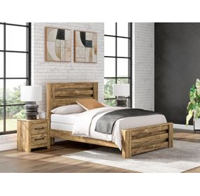 Hastiport Golden Rustic Queen Panel Headboard