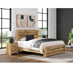 Hastiport Golden Rustic King Panel Headboard