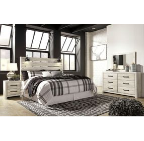 Cambeck Whitewash 6 Drawer Dresser and Rectangular Mirror