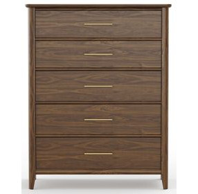 Nordhaven Nordic Walnut 5 Drawer Chest
