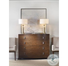 Frasier Serpentine Brunette 4 Drawer Master Chest