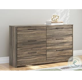 Jusika Brown 6 Drawer Dresser