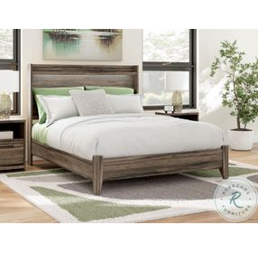 Jusika Brown Queen Panel Bed