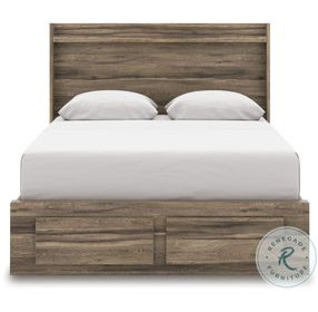 Jusika Brown Panel Storage Bedroom Set