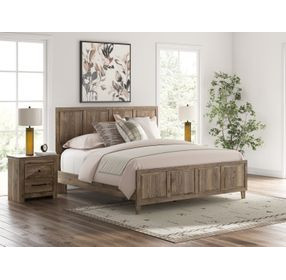 Stanziford Brown King Panel Bed