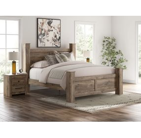 Stanziford Brown King Poster Bed