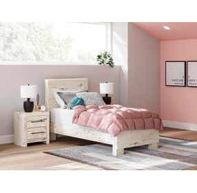 Lawroy Rustic White Twin Panel Headboard