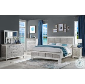 Island Haven Dapple Grey and Blanc Bedroom Set