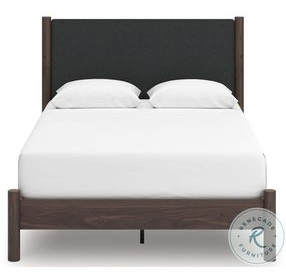 Cadmori Brown Upholstered Panel Platform Bedroom Set