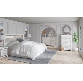 Altyra White 6 Drawer Dresser and Rectangular Mirror