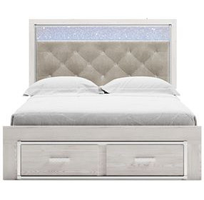 Altyra White Platform Storage Bedroom Set
