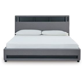 Wronske Gray Queen Upholstered Bed