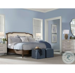 Nichole Brown Rustic And Beiges Upholstered King Platform Bed