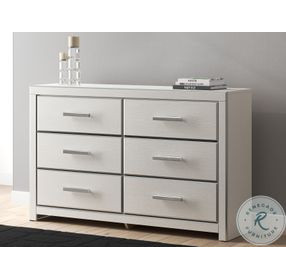 Ravalori White 6 Drawer Dresser