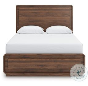 Hollinaze Walnut Brown Panel Bedroom Set