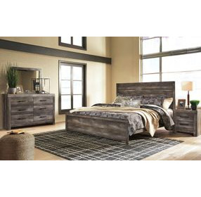 Wynnlow Gray 6 Drawer Dresser and Rectangular Mirror