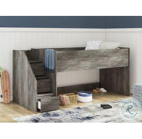 Frandern Gray Twin Loft Bed