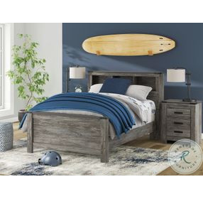 Frandern Gray Full Bookcase Panel Bed