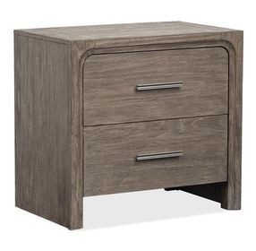 Westbourne Dark Umber 2 Drawer Nightstand with USB Charging