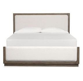 Westbourne Dark Umber and Milo Ivory Upholstered Panel Bedroom Set