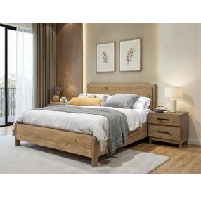 Davenport Rustic Caramel California King Panel Bed